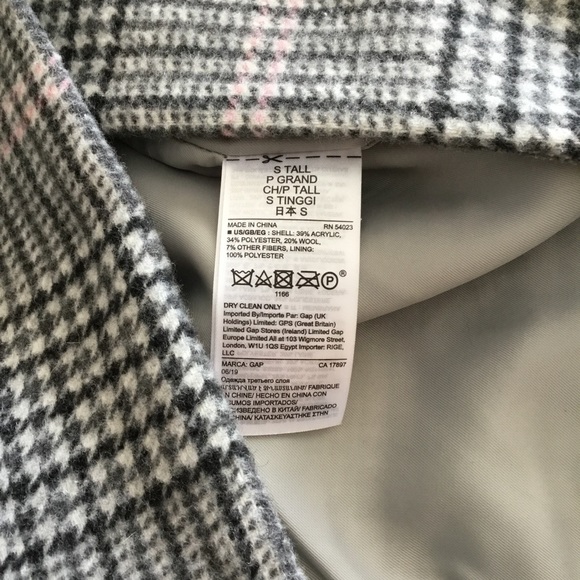 NWT GAP WOOL BLEND LONGLINE COAT - Picture 10 of 11